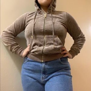 Velour Calvin Klein zip up